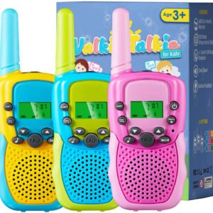 High Quality Kids Walkie Talkie Two Ways Radio Toy Walkie Talkie 3 Miles Range 22 Channels Built in Flash Light  for Kids